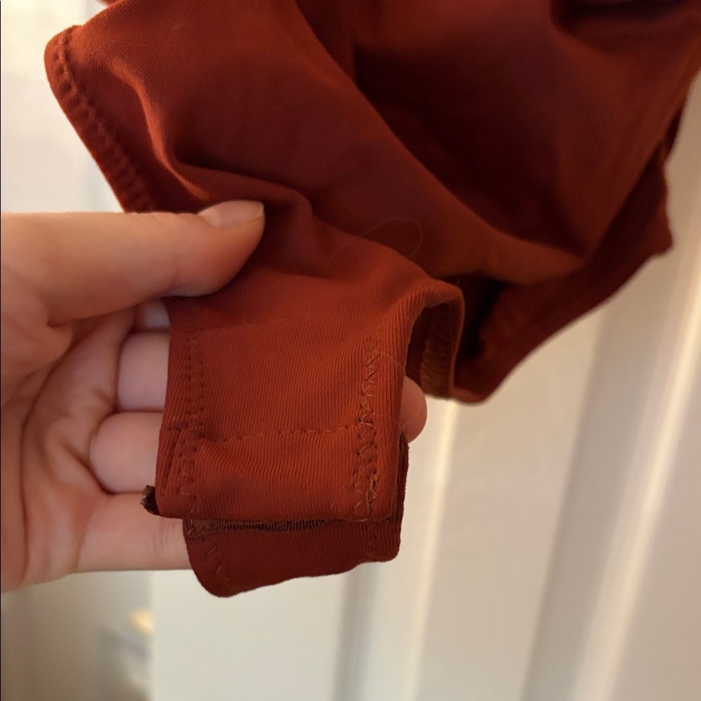 Free People Rust One-Shoulder Bodysuit - Picture 5 of 7